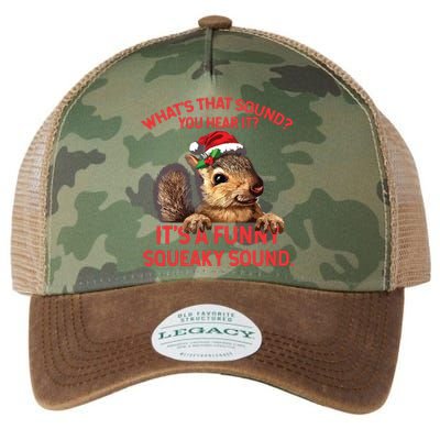 Its A Funny Squeaky Sound Christmas Squirrel Legacy Tie Dye Trucker Hat