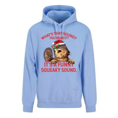 Its A Funny Squeaky Sound Christmas Squirrel Unisex Surf Hoodie