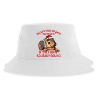 Its A Funny Squeaky Sound Christmas Squirrel Sustainable Bucket Hat