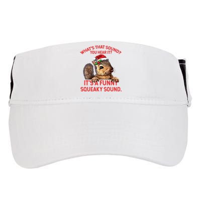 Its A Funny Squeaky Sound Christmas Squirrel Adult Drive Performance Visor