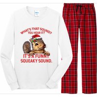 Its A Funny Squeaky Sound Christmas Squirrel Long Sleeve Pajama Set