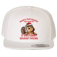 Its A Funny Squeaky Sound Christmas Squirrel Wool Snapback Cap