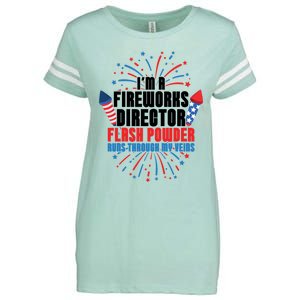 Im A Fireworks Director Power 4th Of July Meaningful Gift Enza Ladies Jersey Football T-Shirt