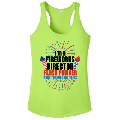 Im A Fireworks Director Power 4th Of July Meaningful Gift Ladies PosiCharge Competitor Racerback Tank