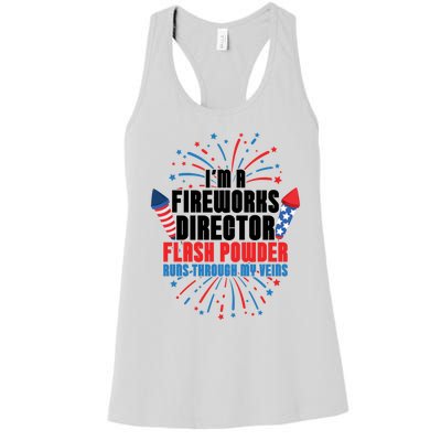 Im A Fireworks Director Power 4th Of July Meaningful Gift Women's Racerback Tank