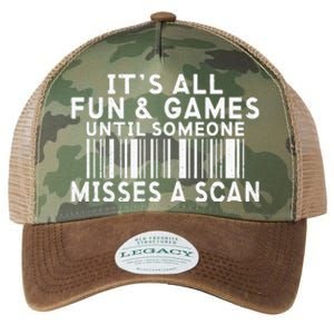 Its All Fun And Games Until Someone Misses A Scan Postal Legacy Tie Dye Trucker Hat