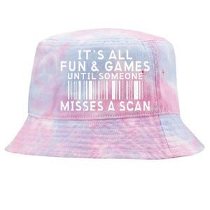 Its All Fun And Games Until Someone Misses A Scan Postal Tie-Dyed Bucket Hat