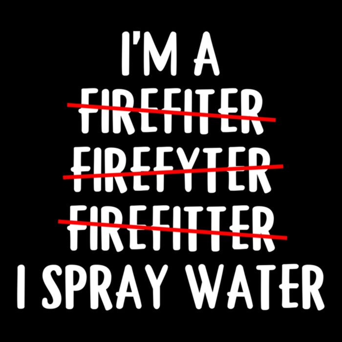 IM A Firefighter I Spray Water Funny Fire Firefighting Gift Impact Tech Backpack