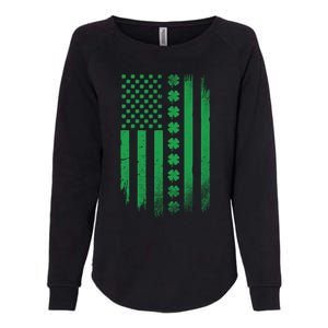 Irish American Flag Patrick's Day Patriotic Shamrock Flag Gift Womens California Wash Sweatshirt