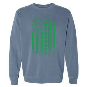 Irish American Flag Patrick's Day Patriotic Shamrock Flag Gift Garment-Dyed Sweatshirt