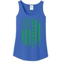 Irish American Flag Patrick's Day Patriotic Shamrock Flag Gift Ladies Essential Tank