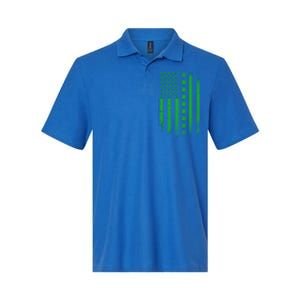 Irish American Flag Patrick's Day Patriotic Shamrock Flag Gift Softstyle Adult Sport Polo