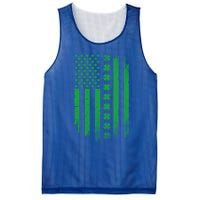 Irish American Flag Patrick's Day Patriotic Shamrock Flag Gift Mesh Reversible Basketball Jersey Tank