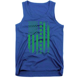 Irish American Flag Patrick's Day Patriotic Shamrock Flag Gift Tank Top