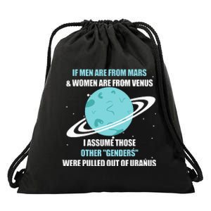 If Are From Mars And Women Are From Venus I Assume Those Drawstring Bag