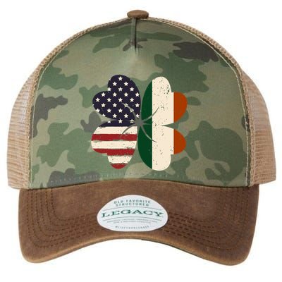 Irish American Flag Shamrock Legacy Tie Dye Trucker Hat