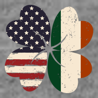 Irish American Flag Shamrock Premium T-Shirt