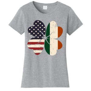 Irish American Flag Shamrock Women's T-Shirt