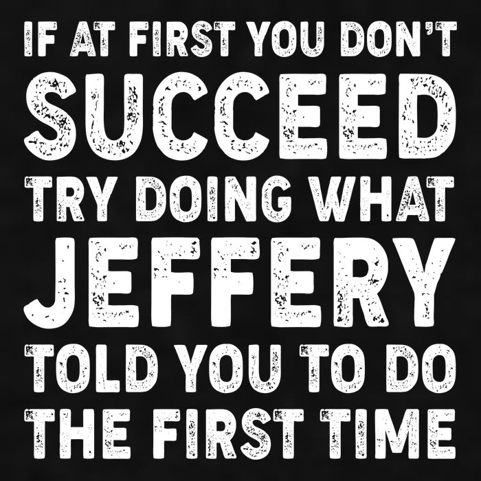 If At First You Dont Succeed Custom Name Personalized Text Ladies PosiCharge Tri-Blend Wicking Tank