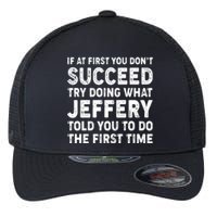 If At First You Dont Succeed Custom Name Personalized Text Flexfit Unipanel Trucker Cap