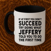 If At First You Dont Succeed Custom Name Personalized Text Mug