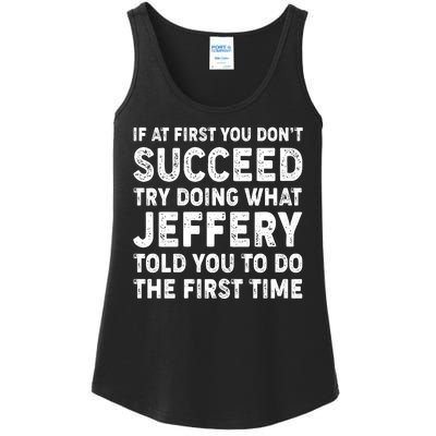 If At First You Dont Succeed Custom Name Personalized Text Ladies Essential Tank