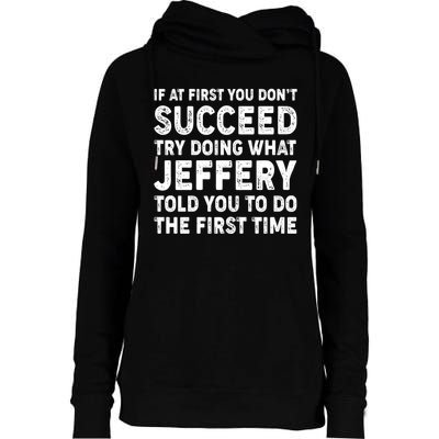 If At First You Dont Succeed Custom Name Personalized Text Womens Funnel Neck Pullover Hood