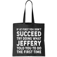 If At First You Dont Succeed Custom Name Personalized Text Bag