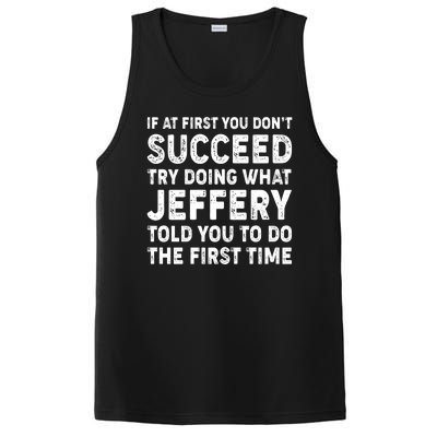 If At First You Dont Succeed Custom Name Personalized Text PosiCharge Competitor Tank