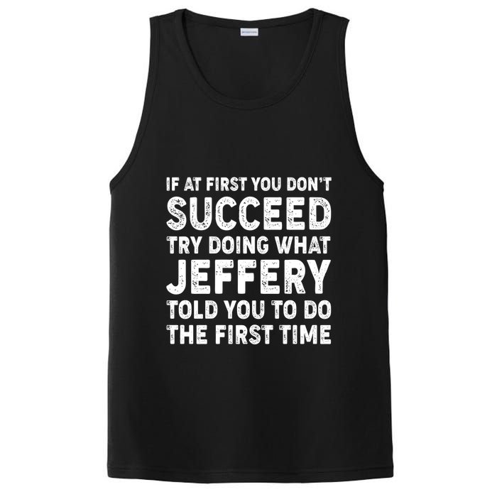 If At First You Dont Succeed Custom Name Personalized Text PosiCharge Competitor Tank