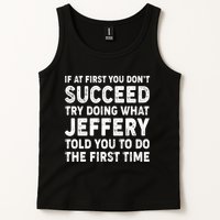 If At First You Dont Succeed Custom Name Personalized Text Tank Top