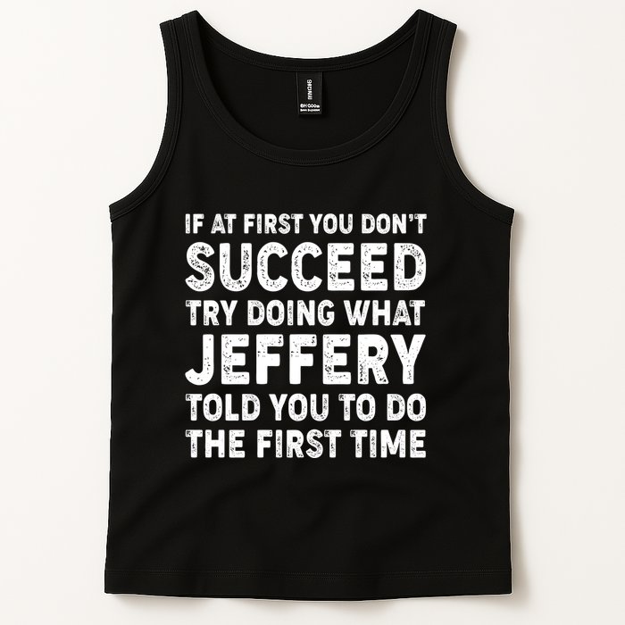 If At First You Dont Succeed Custom Name Personalized Text Tank Top