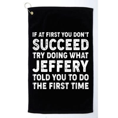 If At First You Dont Succeed Custom Name Personalized Text Golf Towel