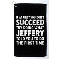 If At First You Dont Succeed Custom Name Personalized Text Golf Towel