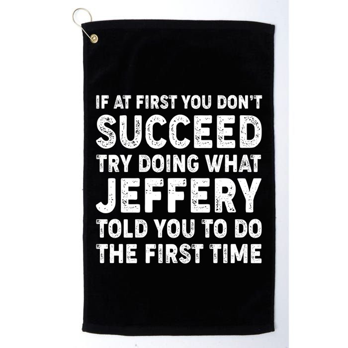 If At First You Dont Succeed Custom Name Personalized Text Golf Towel
