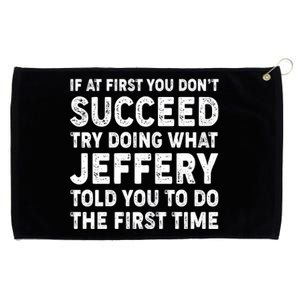 If At First You Dont Succeed Custom Name Personalized Text Grommeted Golf Towel