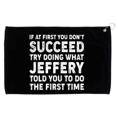 If At First You Dont Succeed Custom Name Personalized Text Grommeted Golf Towel