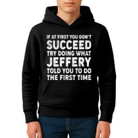 If At First You Dont Succeed Custom Name Personalized Text Kids Hoodie