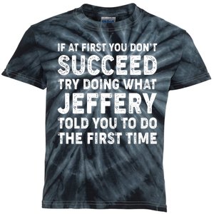 If At First You Dont Succeed Custom Name Personalized Text Kids Tie-Dye T-Shirt