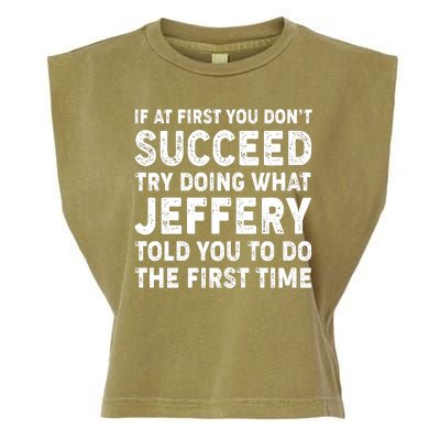 If At First You Dont Succeed Custom Name Personalized Text Garment-Dyed Women's Muscle Tee