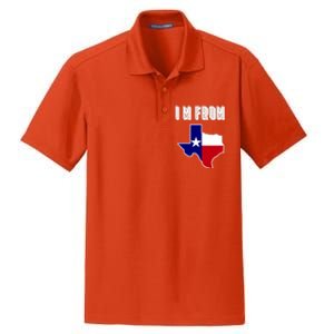 I Am From Texas Dry Zone Grid Polo