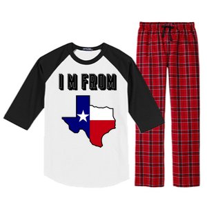 I Am From Texas Raglan Sleeve Pajama Set