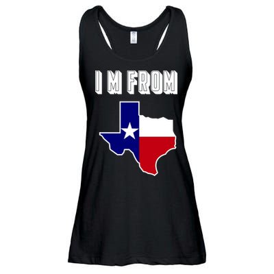 I Am From Texas Ladies Essential Flowy Tank