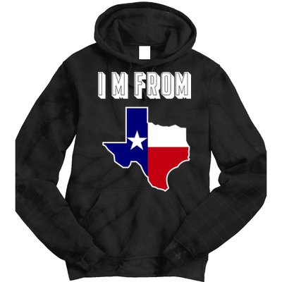 I Am From Texas Tie Dye Hoodie