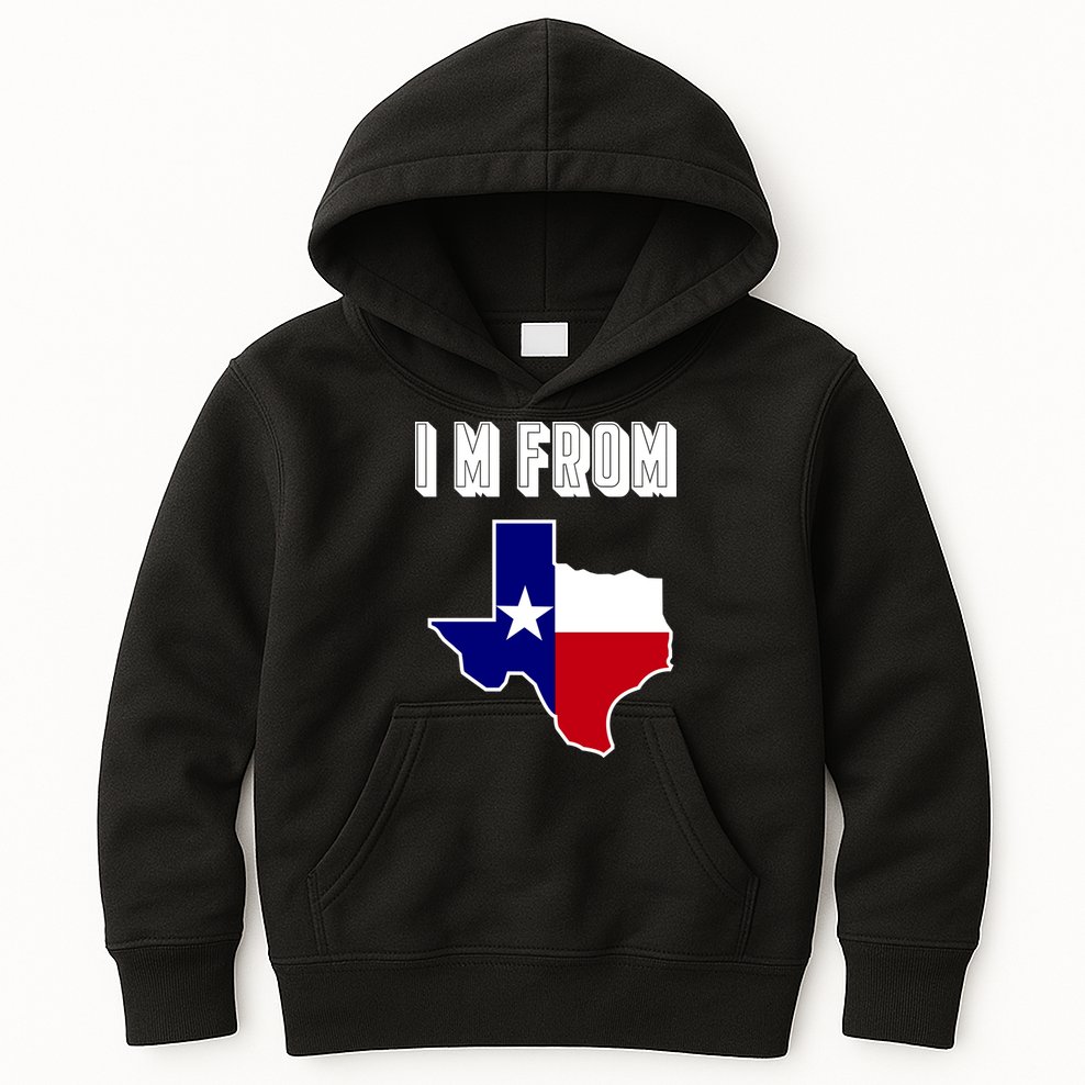 I Am From Texas Kids Hoodie