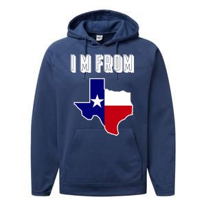 I Am From Texas Performance Fleece Hoodie