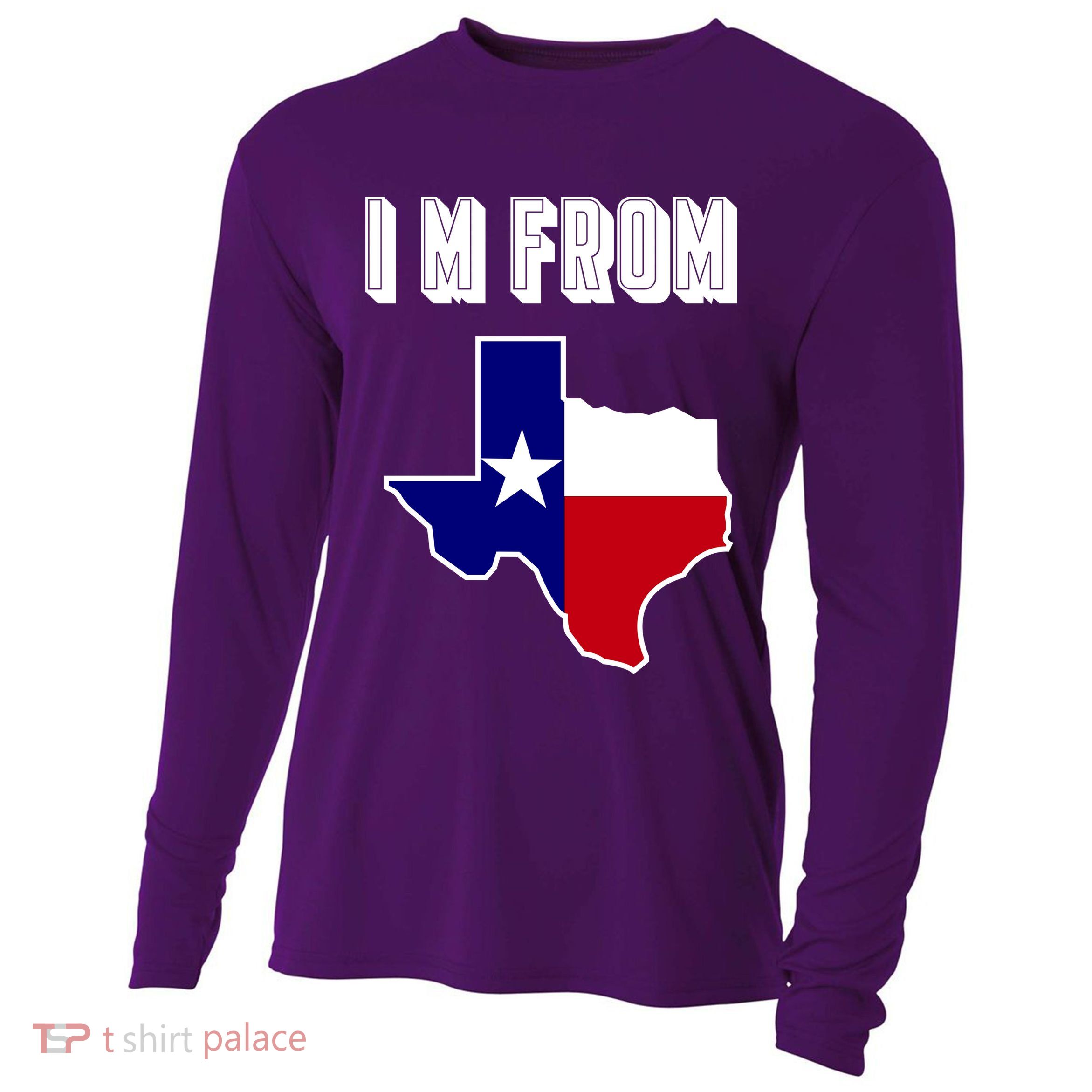 I Am From Texas Cooling Performance Long Sleeve Crew