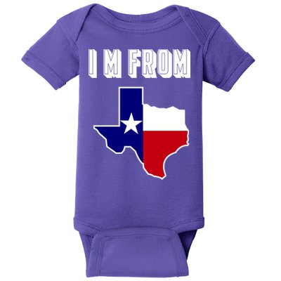 I Am From Texas Baby Bodysuit