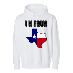 I Am From Texas Garment-Dyed Fleece Hoodie