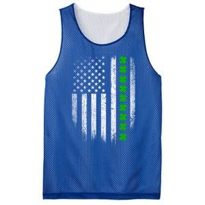 Irish American Flag Usa Retro St Patrick's Day Shamrock Gift Mesh Reversible Basketball Jersey Tank